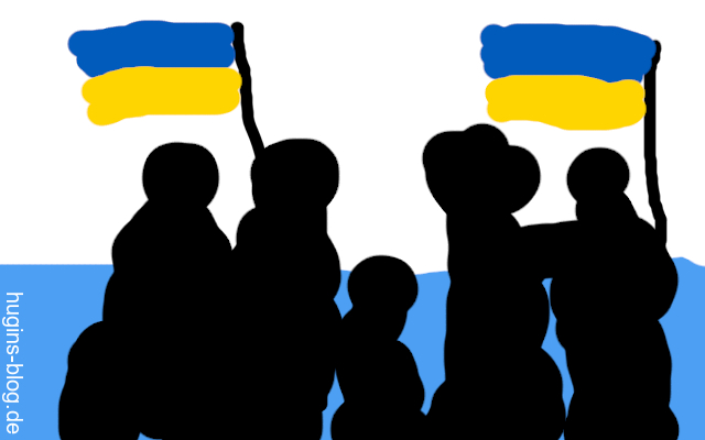 Illustration eines Blogartikel - 'Die Ukraine - das sind Menschen.'