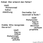 Illustration des Blogartikels 'Je suis Charlie' - Ein einfaches Bilderrätsel - jeder sollte den Fehler erkennen. Mehrsprachig auch: Devinette, Riddle | Hugins-Blog.de Illustration des Blogartikels 'Je suis Charlie' - Ein einfaches Bilderrätsel - jeder sollte den Fehler erkennen. Mehrsprachig auch: Devinette, Riddle | Hugins-Blog.de