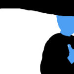 Illustration to a blog article - 'About the measurement of the strength of a nation and false pride' - Fluttering flag covering the eyes, chin raised, the hand raised to the chest for an oath - directly in front of the black beam of the flagpole at the right edge - behind him white nothing. | Hugins-Blog.de Illustration to a blog article - 'About the measurement of the strength of a nation and false pride' - Fluttering flag covering the eyes, chin raised, the hand raised to the chest for an oath - directly in front of the black beam of the flagpole at the right edge - behind him white nothing. | Hugins-Blog.de